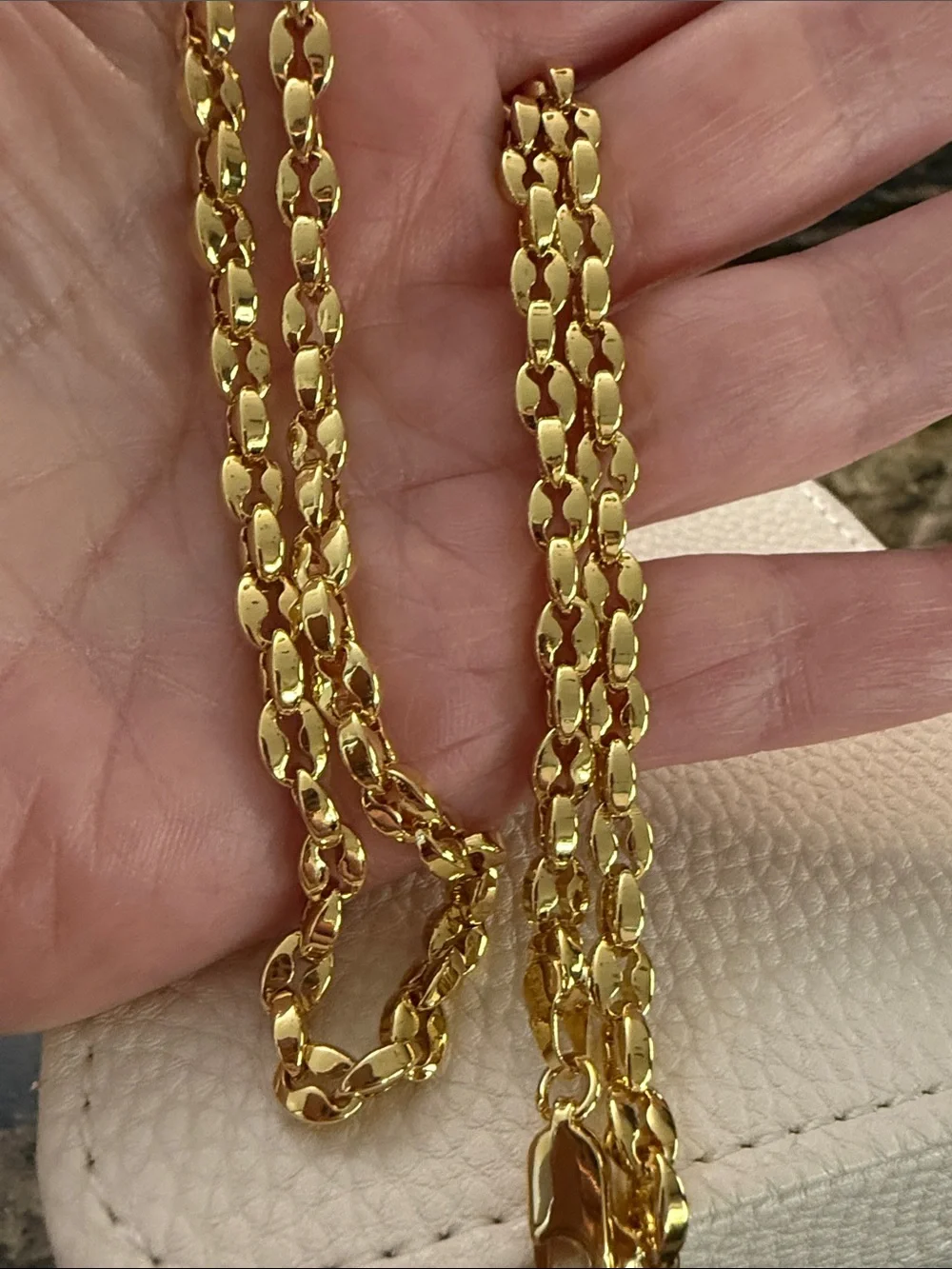 18K Gold-Filled Italy Link Chain Necklace - 22”